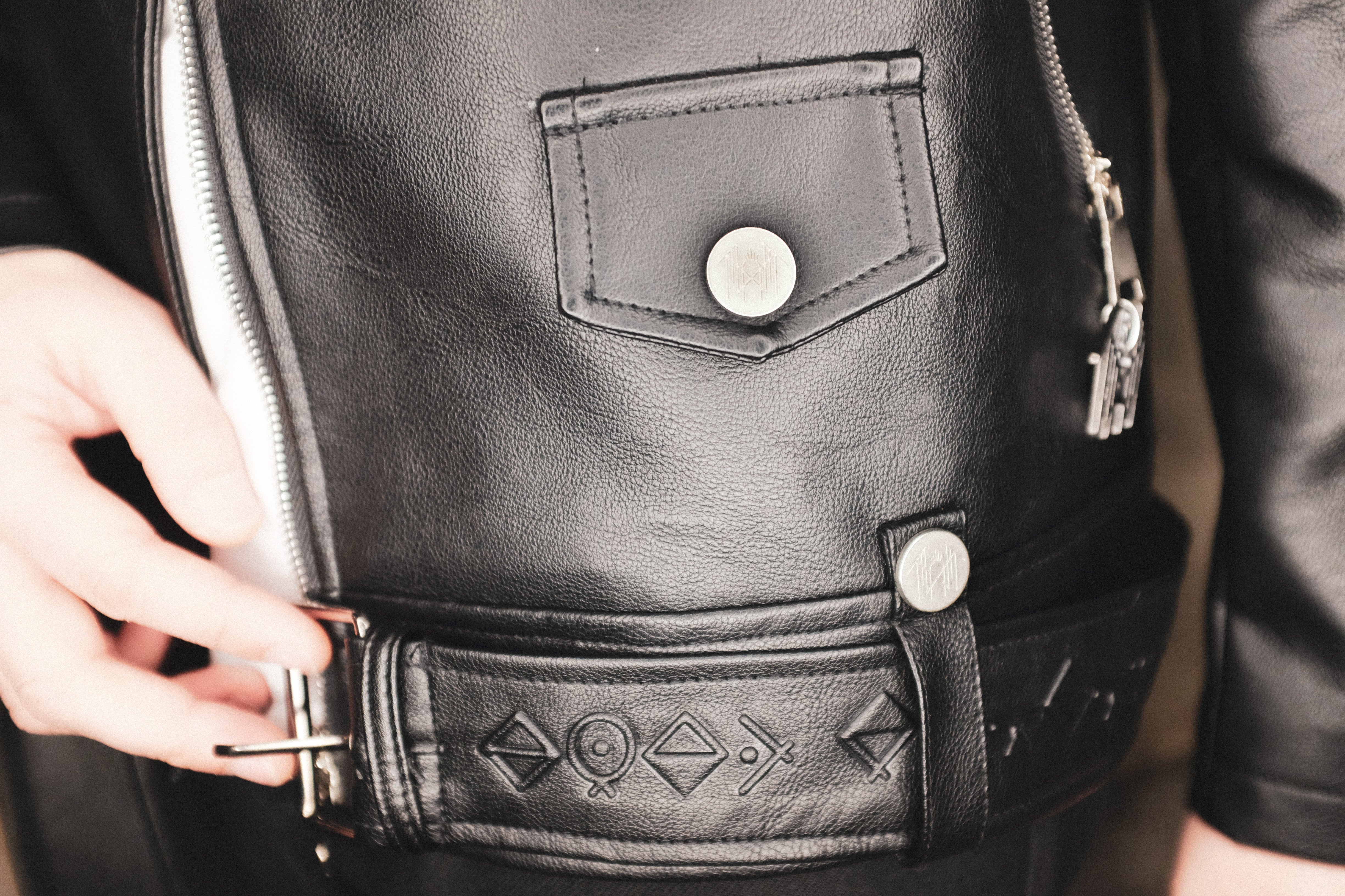 Sleep Token Faux Leather Jacket - Image 7